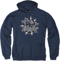 LOGOVISION Collegiate Distressed Primary Logo Pullover Hoodie superfan