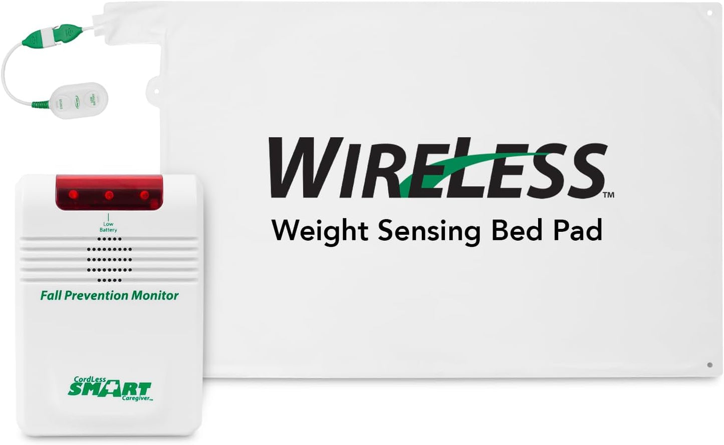 Smart Caregiver Cordless Bed Exit Alert with Bed Pad System