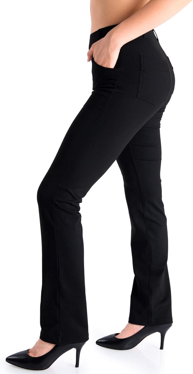 Yogipace Women's Straight Leg Yoga Dress Pants for All Heights