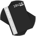 Mat Board Center 18x24 Black Uncut Mat Boards 10 Pack - Sturdy Craft