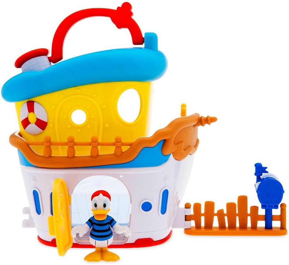 Disney Store Official Donald Duck House Boat Play Set for Toddlers