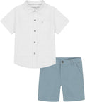 Calvin Klein boys 2pc Shirt Short Set - Soft Everyday Wear