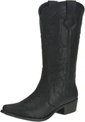 Womens Western Cowgirl Cowboy Boots Mid Calf Snip Toe - Comfortable