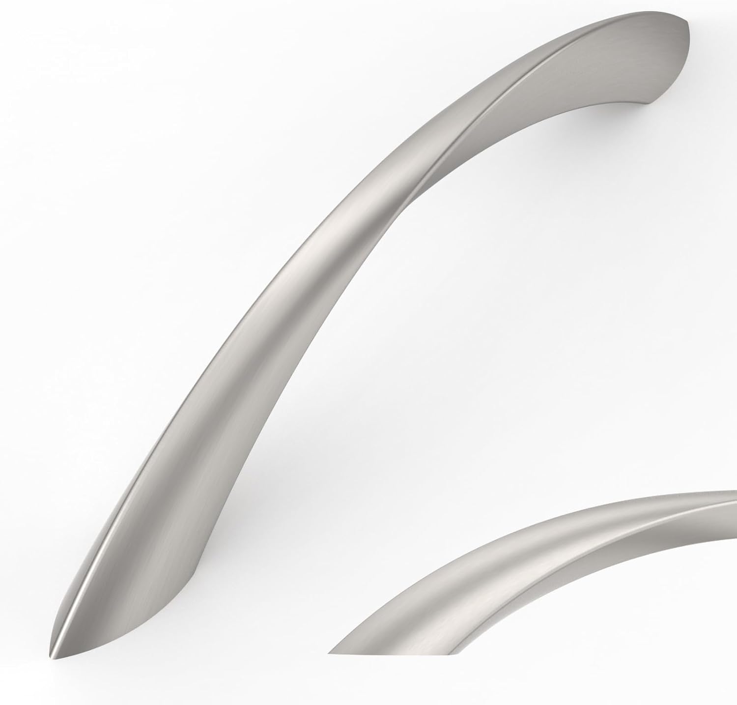 Amerdeco 10 Pack Brushed Satin Nickel Cabinet Pulls for Kitchen