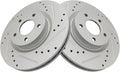 TRQ Front Performance Brake Rotors Set for 2013-2019 Escape & CSeries