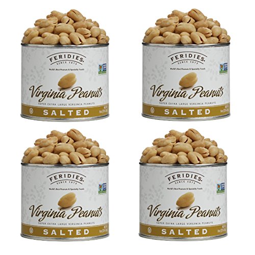 FERIDIES Virginia Salted Extra Large Peanuts for Healthy Snacking
