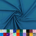 Cotton Polyester Broadcloth Fabric by the Yard - 60in Wide Peacock