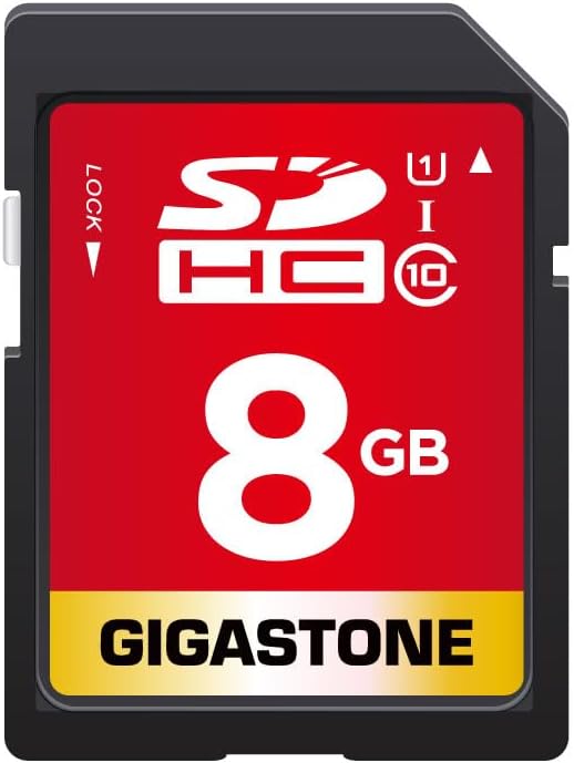 Gigastone 8GB Memory Card for Full HD Cameras