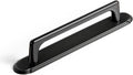 Goo-Ki Matt Black Cabinet Pulls with Long Backplate - 5ft (128MM) Hole