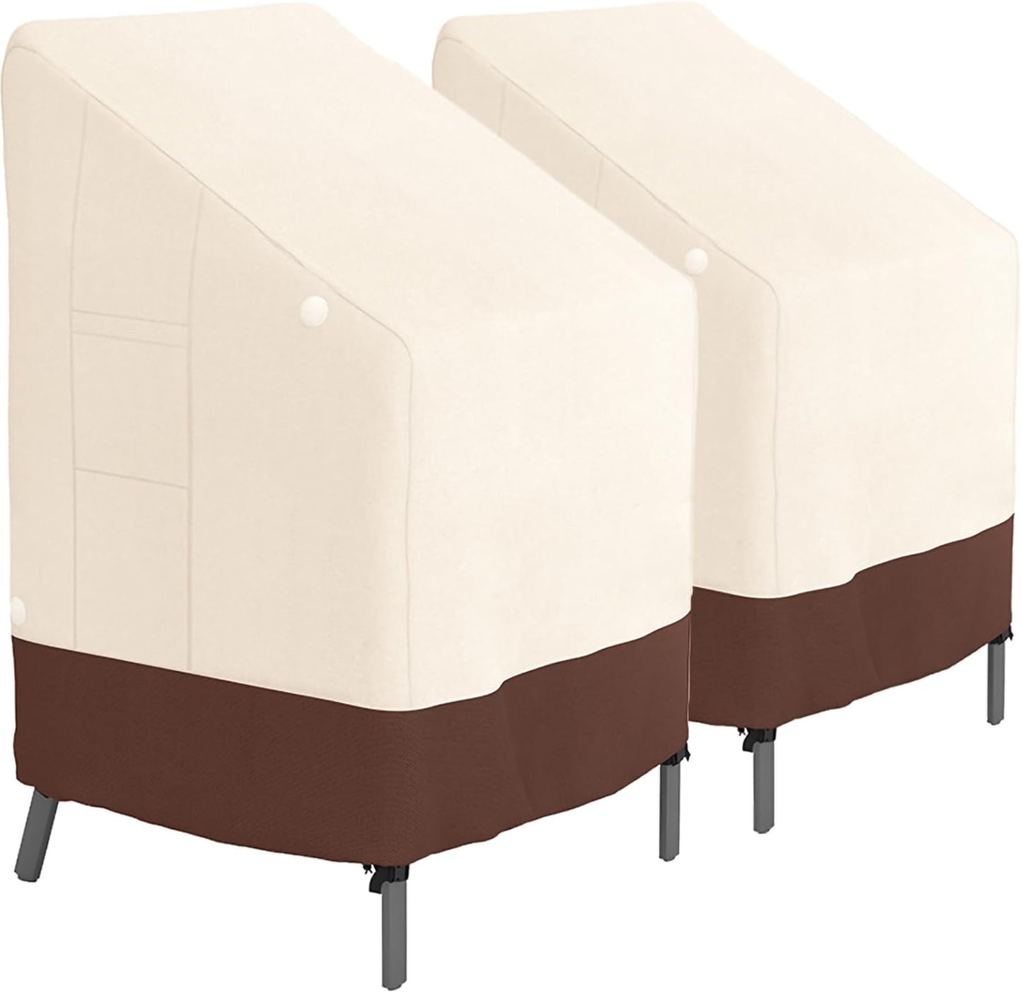 Tuyeho Patio Stackable Chair Cover 2 Pack for Ultimate Protection