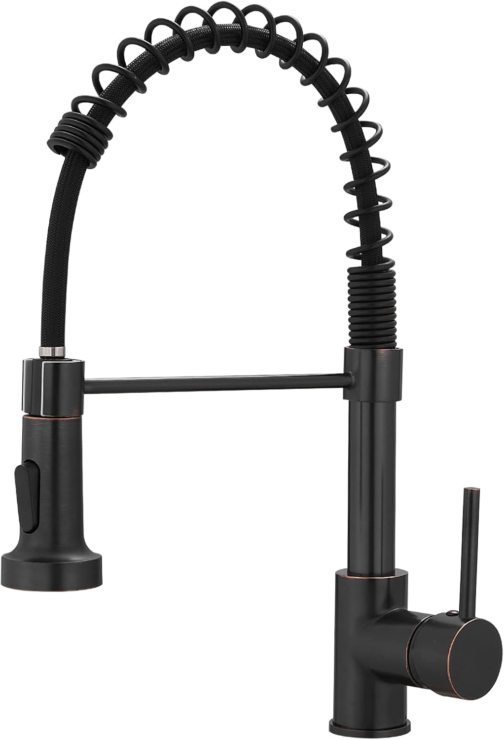 Oil Rubbed Bronze Kitchen Faucet with Pull Down Sprayer Features
