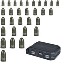 30Pcs Tungsten Bullet Fishing Weights Sinkers Kit - Compact, Sensitive