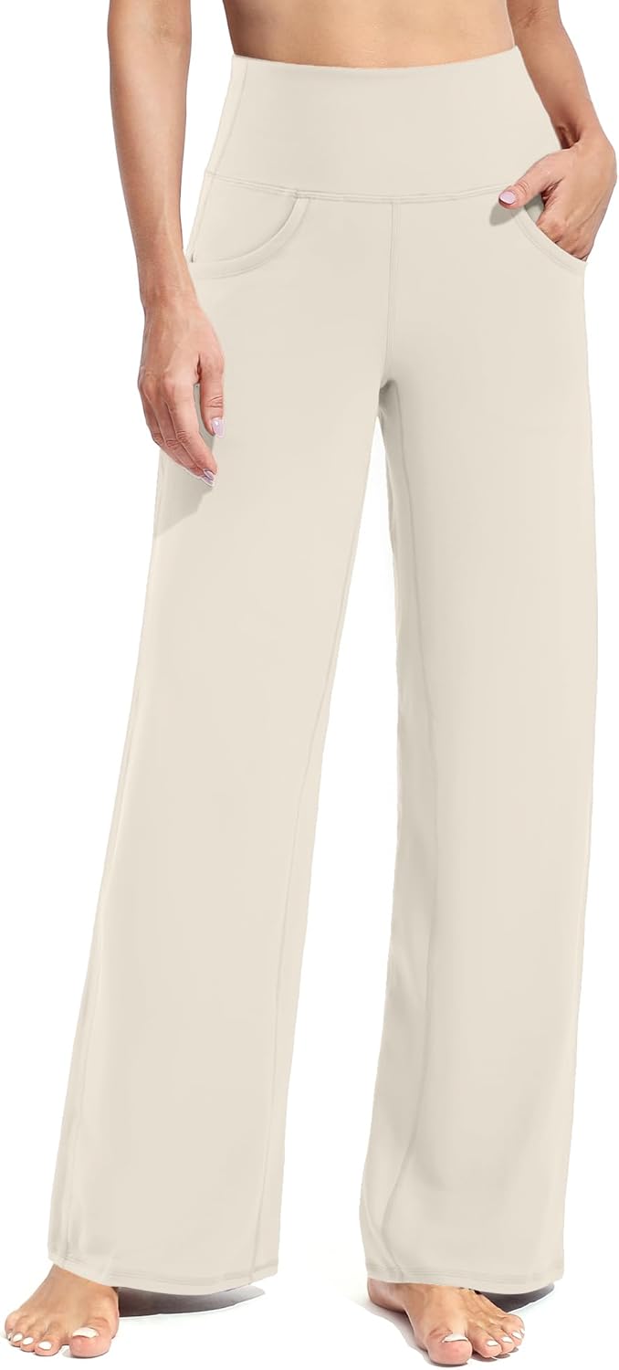 Promover Wide Leg Pants for Women - Comfortable Yoga Pants