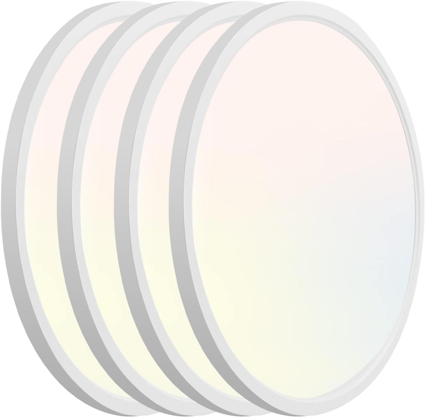 Hlite 12in Flush Mount LED Ceiling Light Fixture - 4 Pack