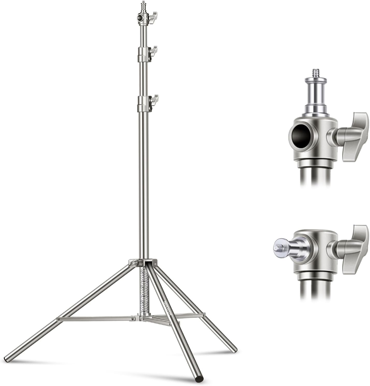 Neewer 118in Stainless Steel Light Stand for Photography Gear