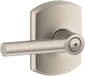 SCHLAGE F40 BRW 619 GRW Broadway Bed and Bath Lever - Satin Nickel