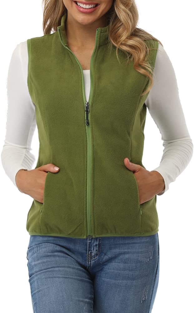 Fuinloth Women's Fleece Vest: Cozy Sleeveless Layering Essential