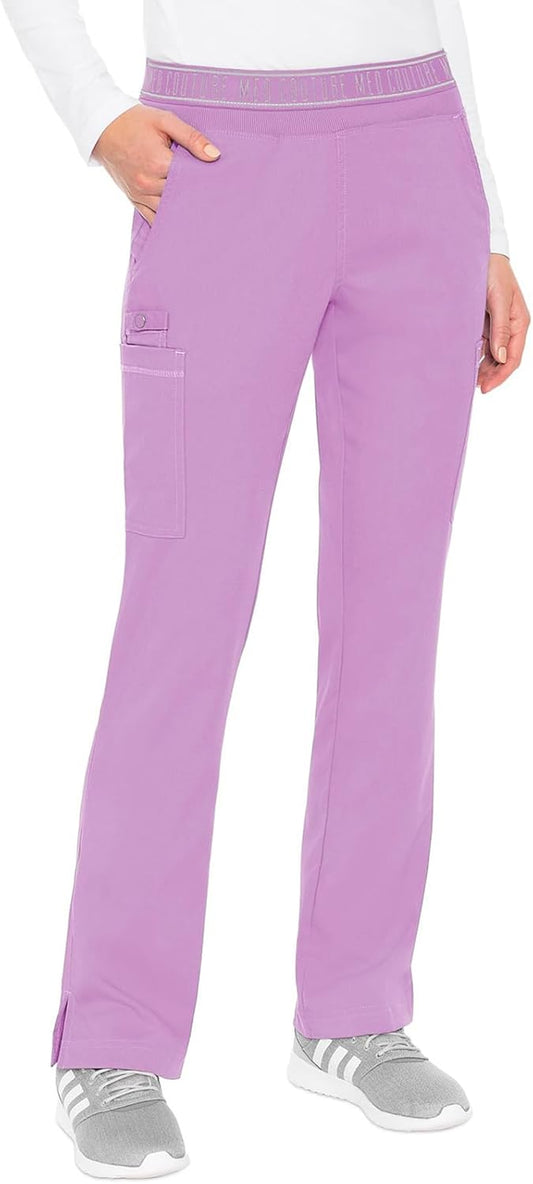 Med Couture Women's Yoga Pull-On Pant with 7 Pockets for Comfort