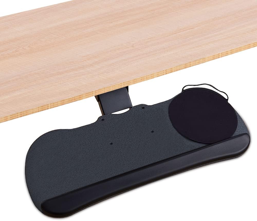 FERSGO Under Desk Keyboard Tray - Ergonomic Design & Easy Adjustment