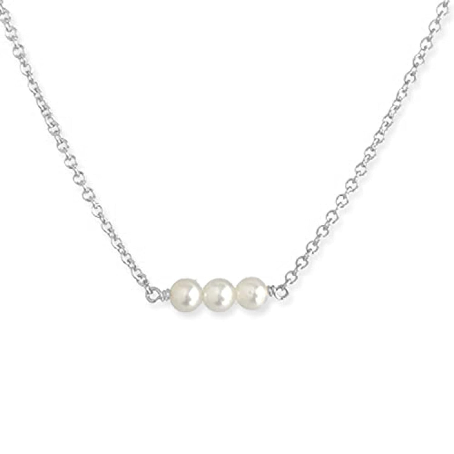 Tiny Pearl Necklace - Minimalist Freshwater Pearl Choker Style