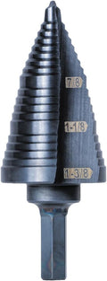 Klein Tools KTSB15 Step Drill Bit 7/8 to 1-3/8 in - Durable, Clean