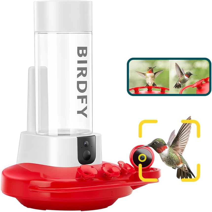 2K Dual Cam Hummingbird Feeder w/ Instant Notifications
