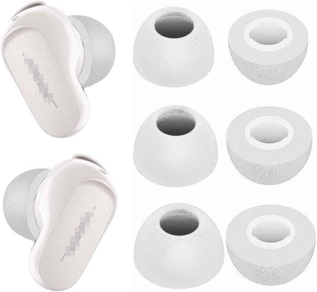 Anti-Slip Memory Foam Ear Tips for Bose QC II