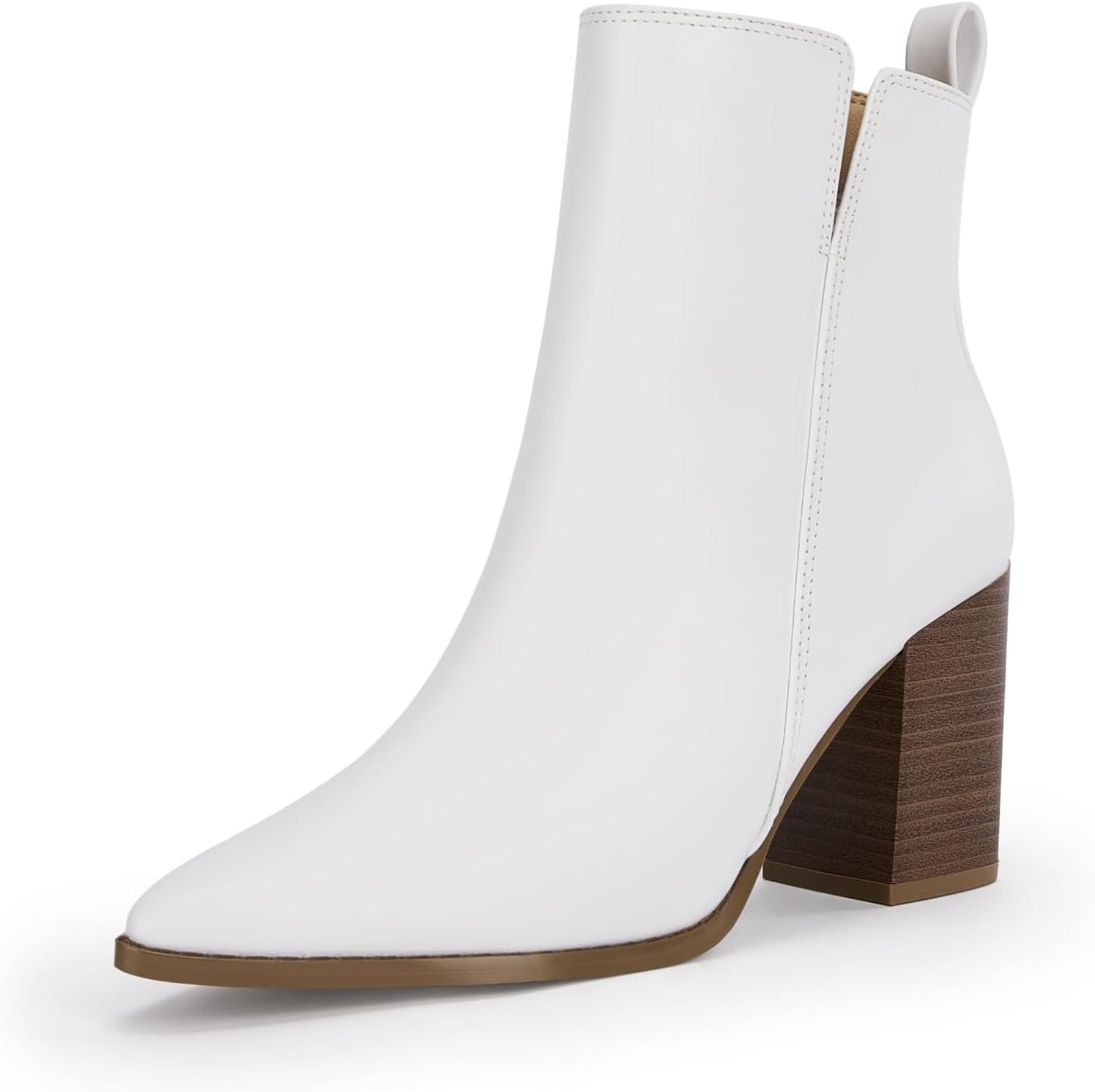Rilista Womens V Cutout Ankle Boots for Stylish Comfort