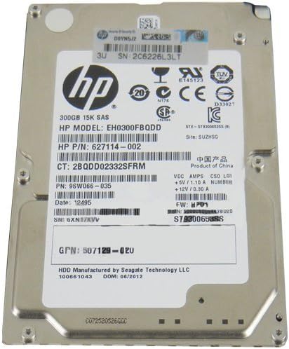 HP 300GB 6G SAS 15K 2.5in SC ENT HDDG8 Performance Test