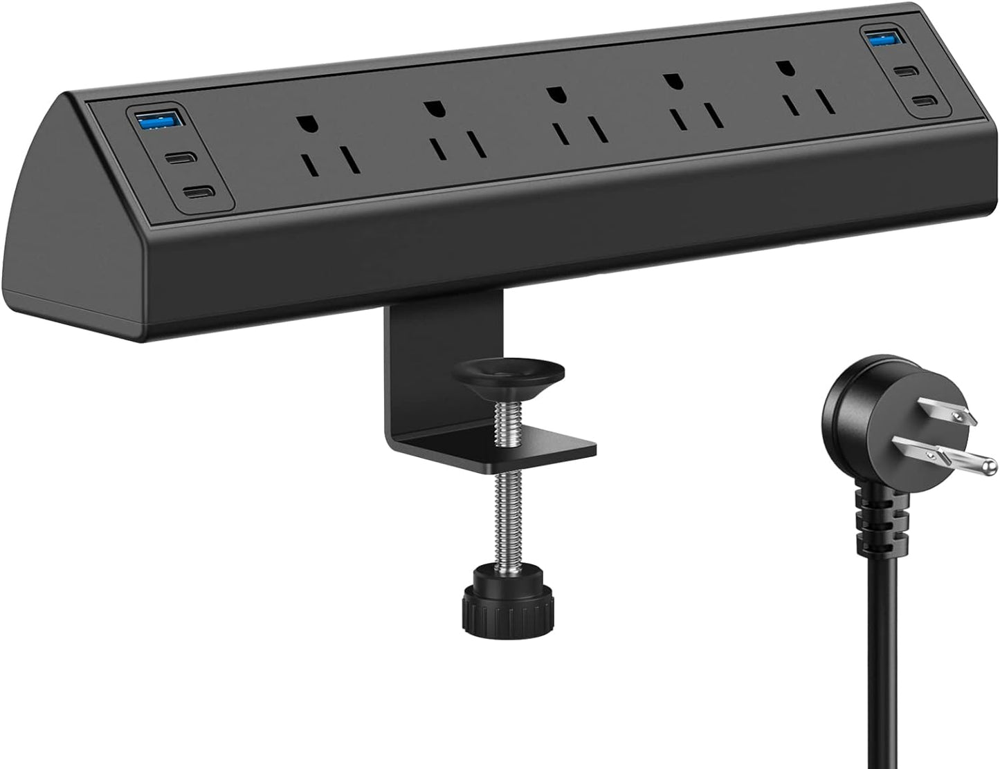 Jgstkcity Desk Clamp Power Strip: Fast Charge 40W
