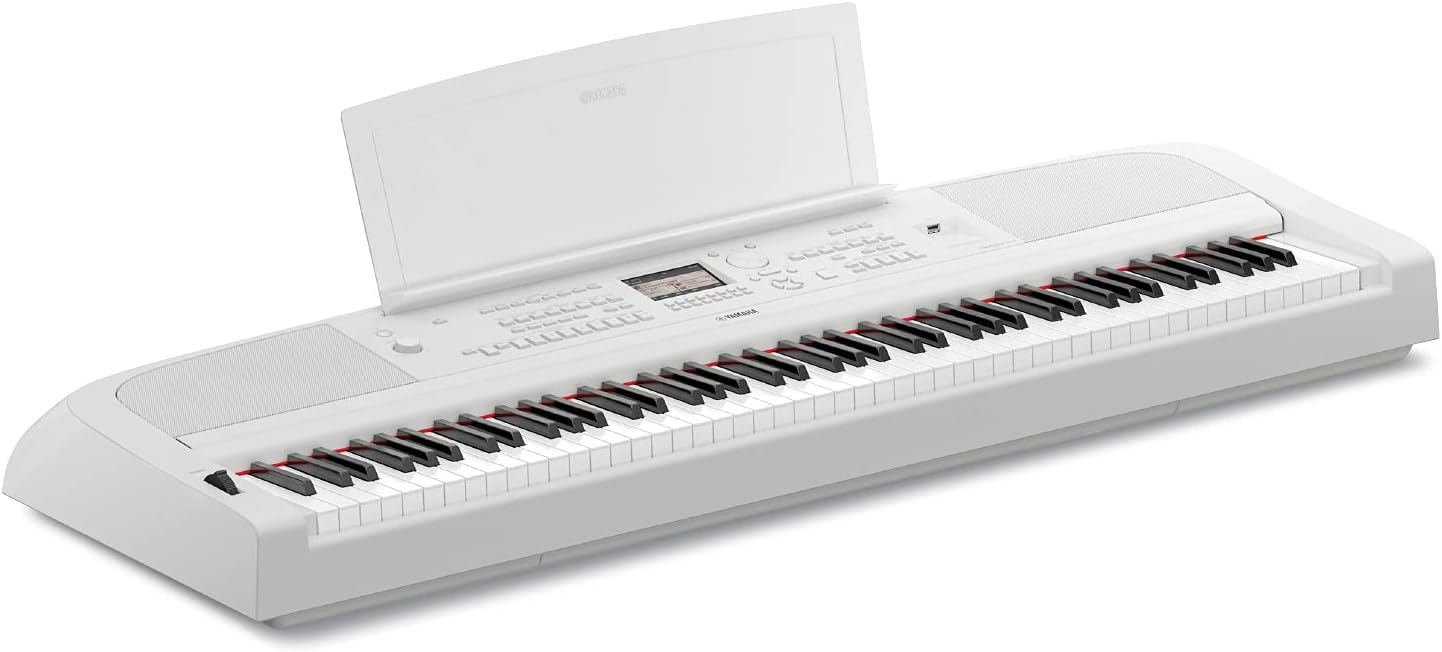 Yamaha DGX-670WH 88-Key Weighted Digital Piano with Sustain Switch