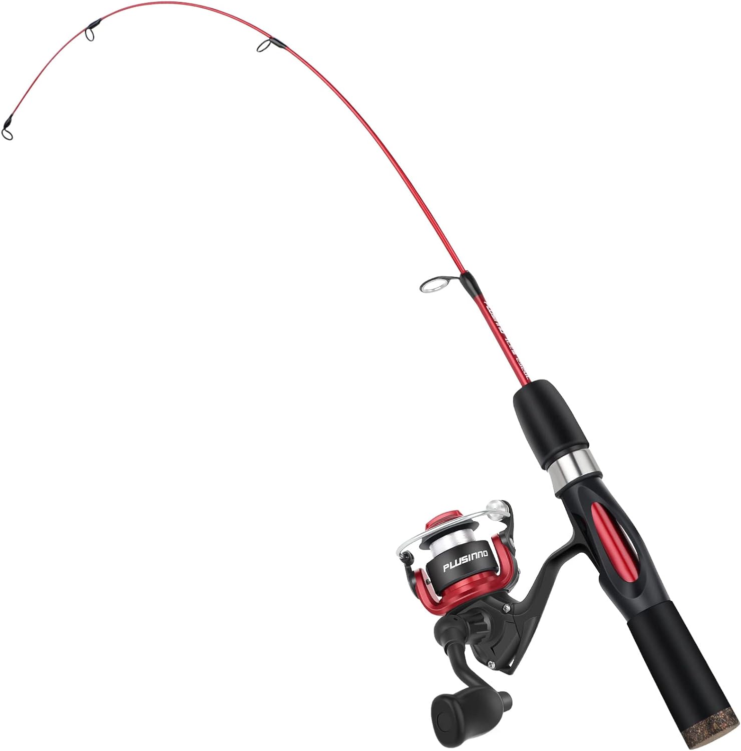 PLUSINNO Ultralight Ice Fishing Combo - Sensitive Pole for Catching Walleye