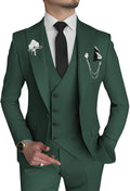 3 Piece Slim Fit Suit for Men - Double Breasted Formal Wear