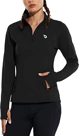 BALEAF Women's Fleece Running Jacket for Cold Weather Workouts