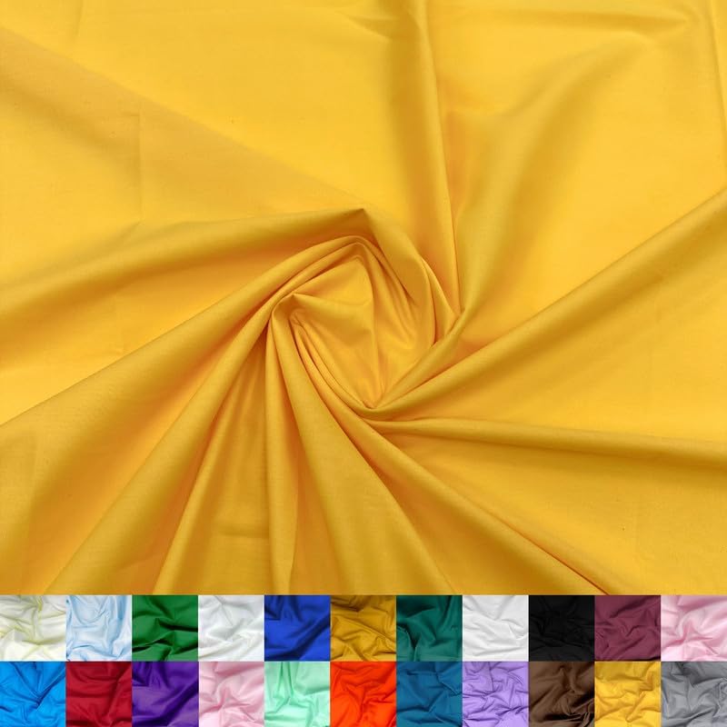 Cotton Polyester Broadcloth Fabric - Soft & Breathable 60in Wide