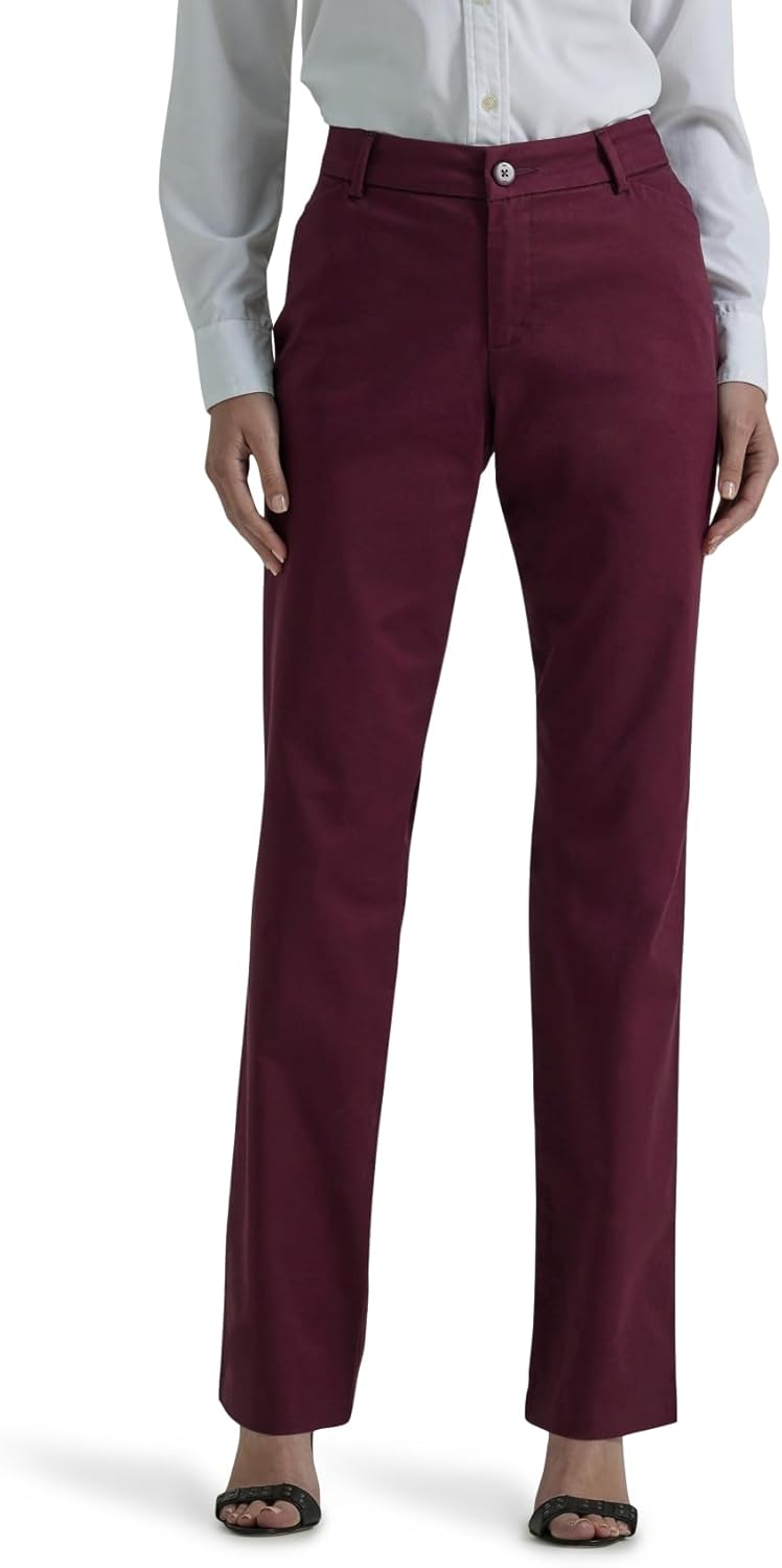 Lee Womens Petite Wrinkle Free Relaxed Fit Straight Leg Pant Review