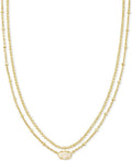 Kendra Scott Emilie Multi Strand Necklace - Layered Iridescent Drusy