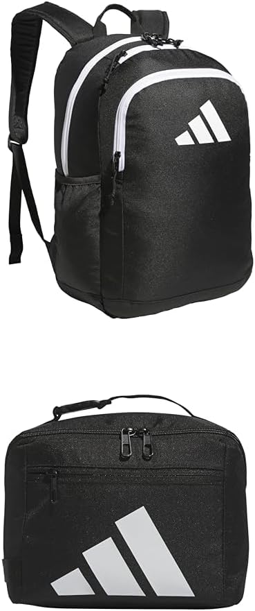 adidas Small Backpack and Lunch Bag Bundle for Daily Use