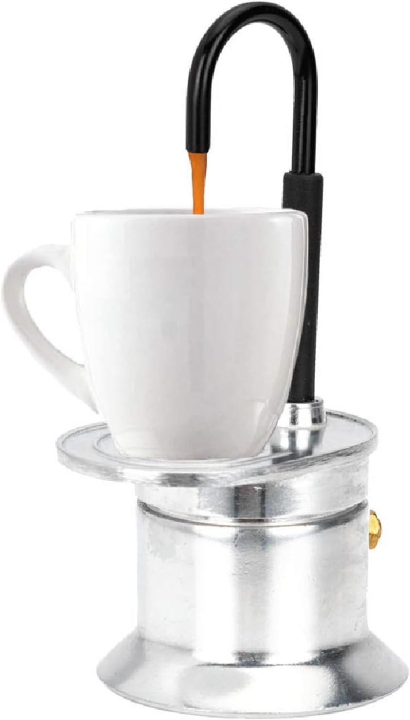 Portable 1-Cup Moka Pot for On-the-Go Caffeine Fix