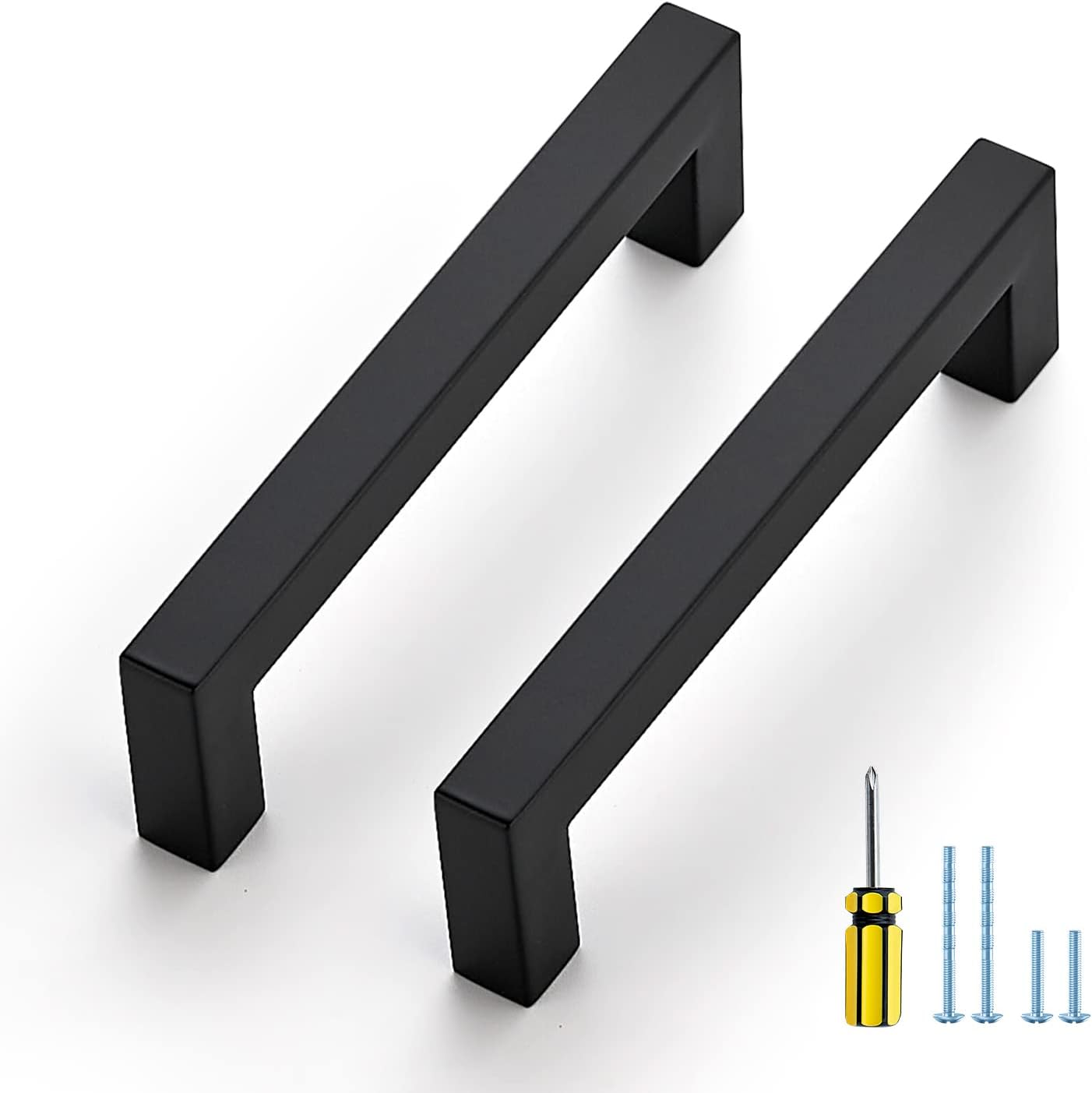 Ravinte 25 Pack Black Cabinet Pulls for Modern Kitchen Hardware