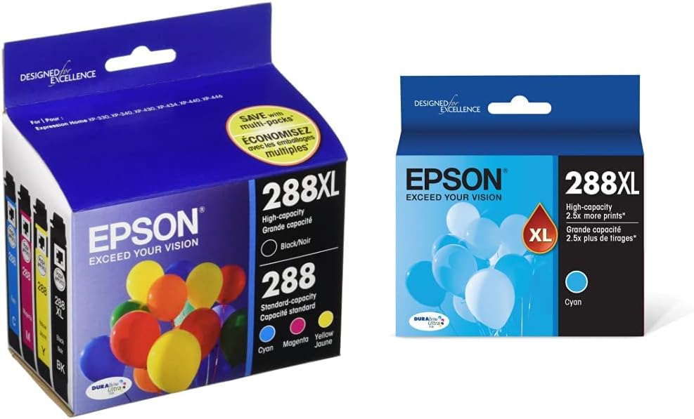 Epson 288 DURABrite Ultra Ink High Capacity Cartridge Combo Pack