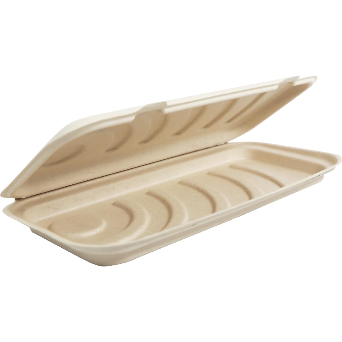 Compostable Plant Fiber Flat Bread Pizza Box Clamshells 50 Pack