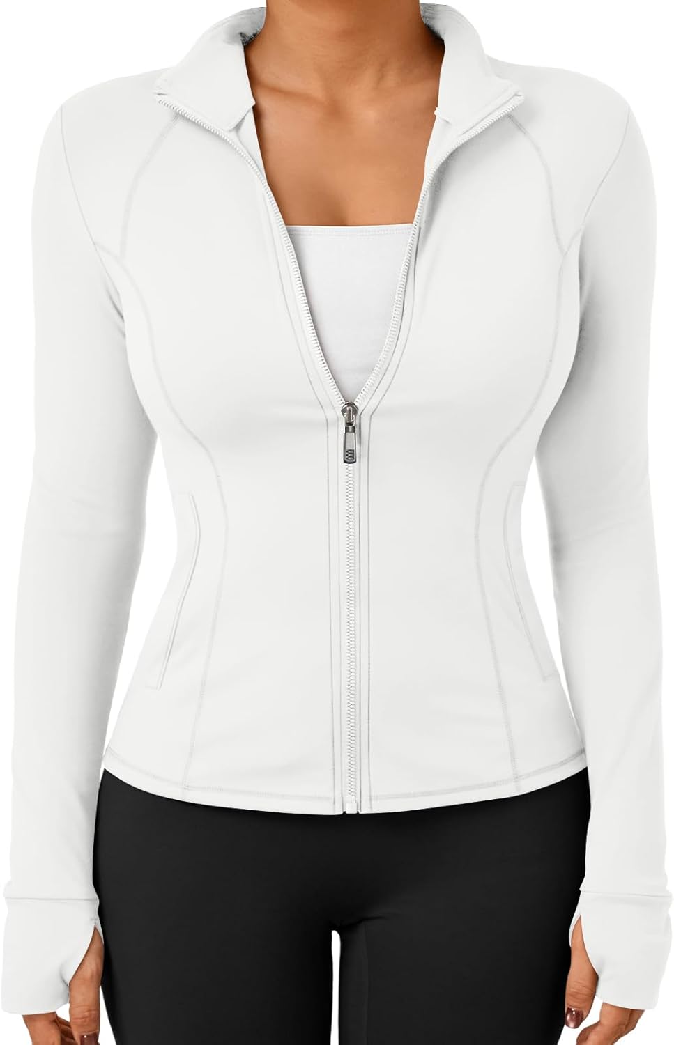 Trendy Queen Womens Lightweight Zip Up Jackets for Active Lifestyle