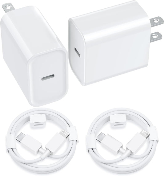 Fast Charge iPhone 2-Pack Type C Charger Combo