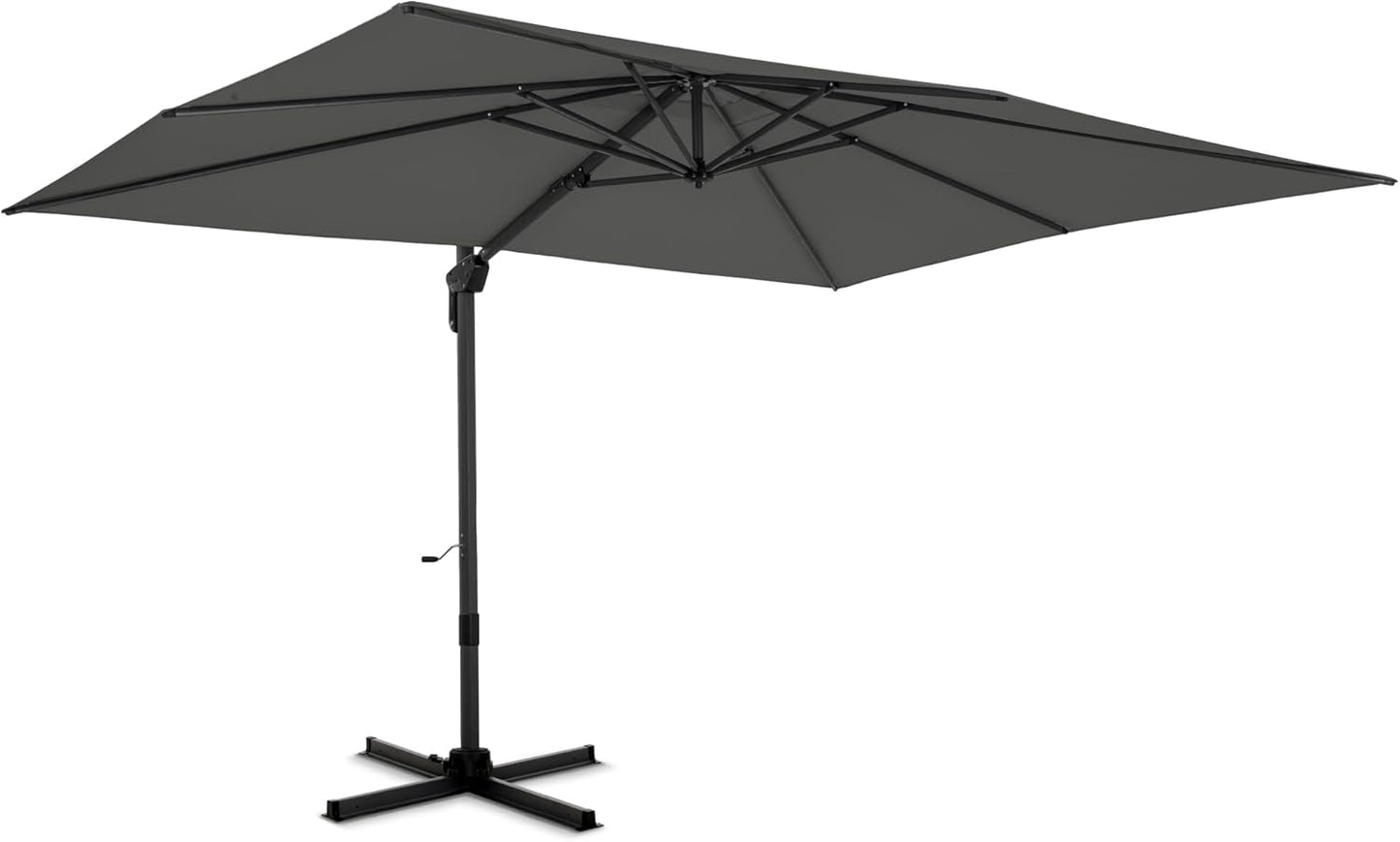 PHI VILLA 9ftx 12ft Cantilever Patio Umbrella for Optimal Shade