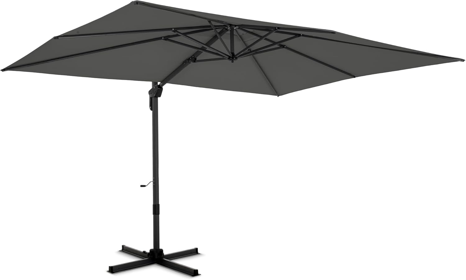 PHI VILLA 9ftx 12ft Cantilever Patio Umbrella for Optimal Shade