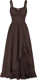 Scarlet Darkness Renaissance Dress Women Summer Sleeveless Corset
