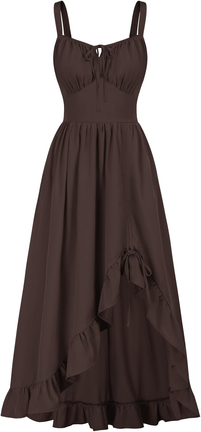 Scarlet Darkness Summer Sundress with Pockets for Women