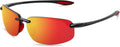 JULI Sports Sunglasses for Men Women TR90 Rimless Frame - Lightweight