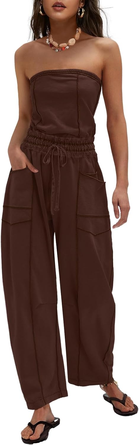 Chic Off the Shoulder Jumpsuits for Women - Summer Rompers 2025